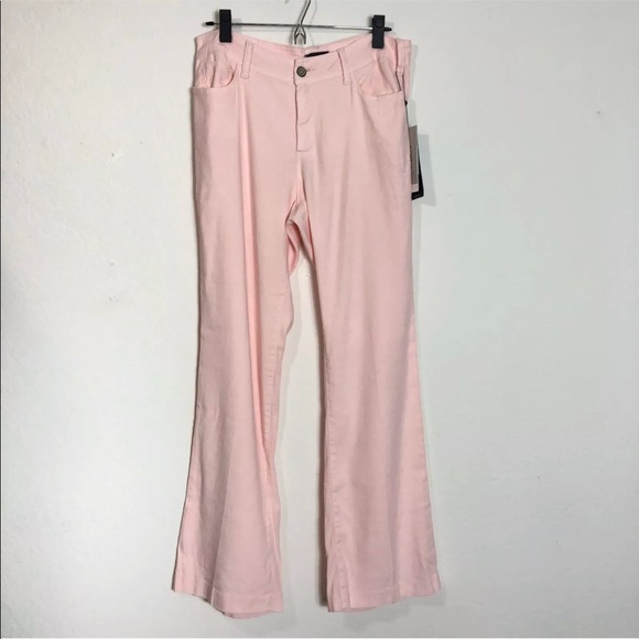 NYDJ Wylie Trouser Linen Blend Lift Tuck Pant - Picture 2 of 7